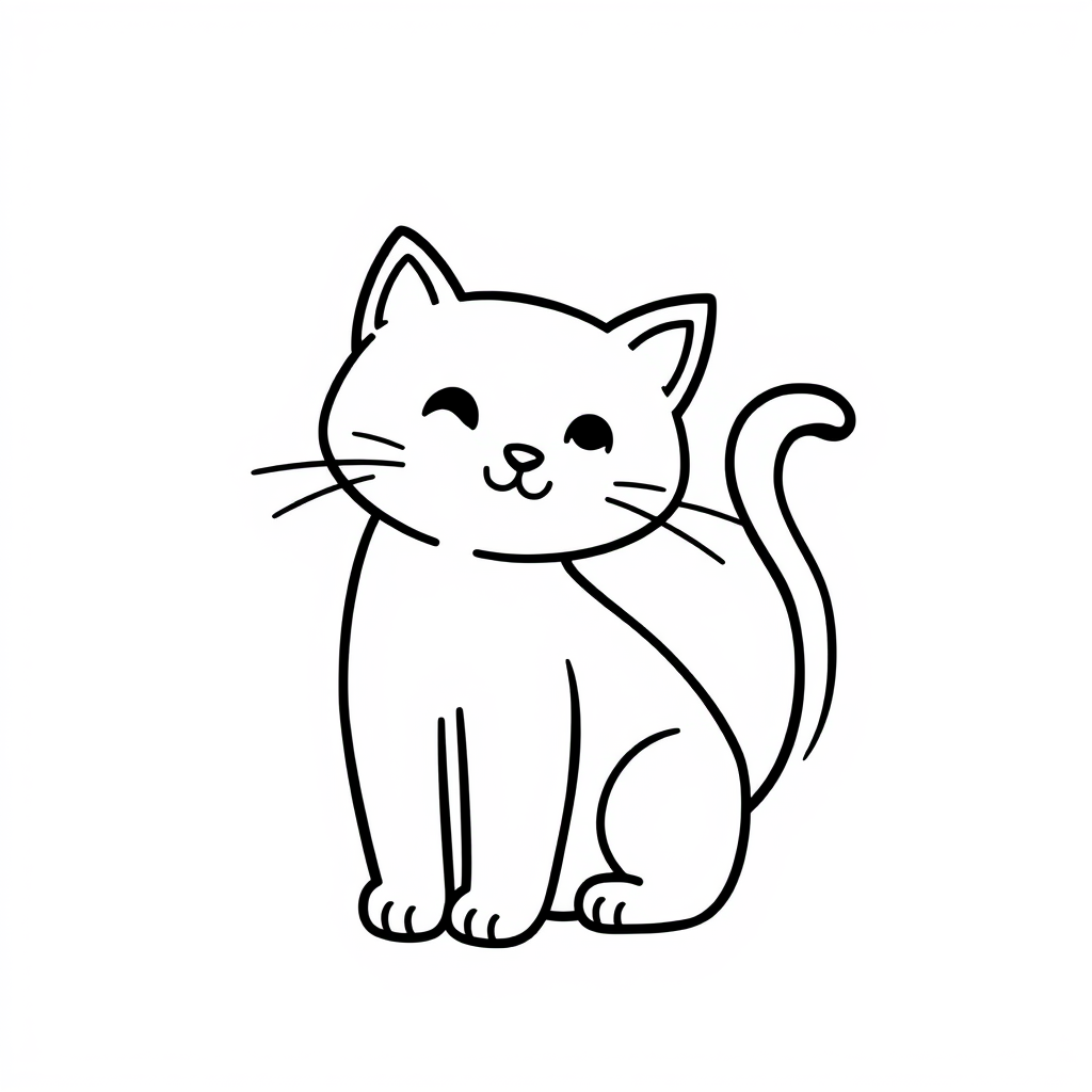 Kattenvriendjes Kleurplaat