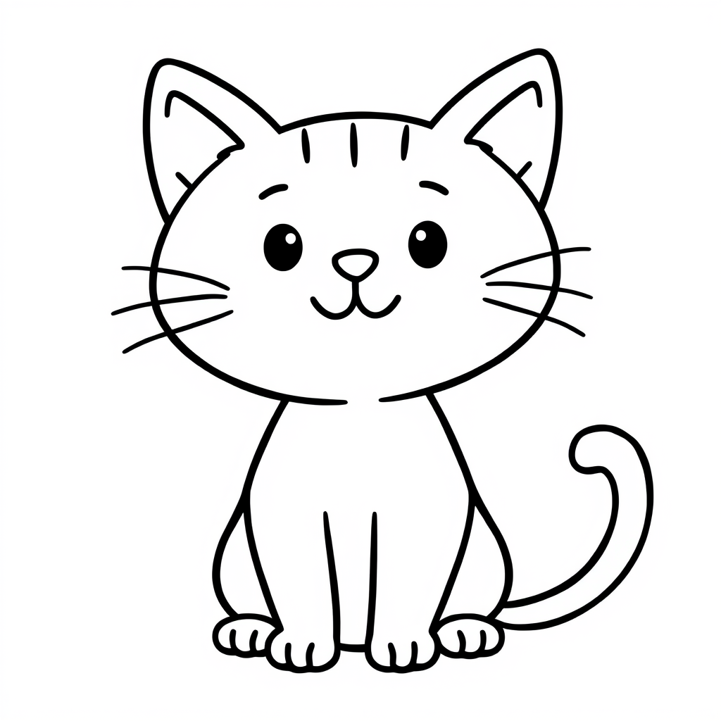 Katten Kleurplaat