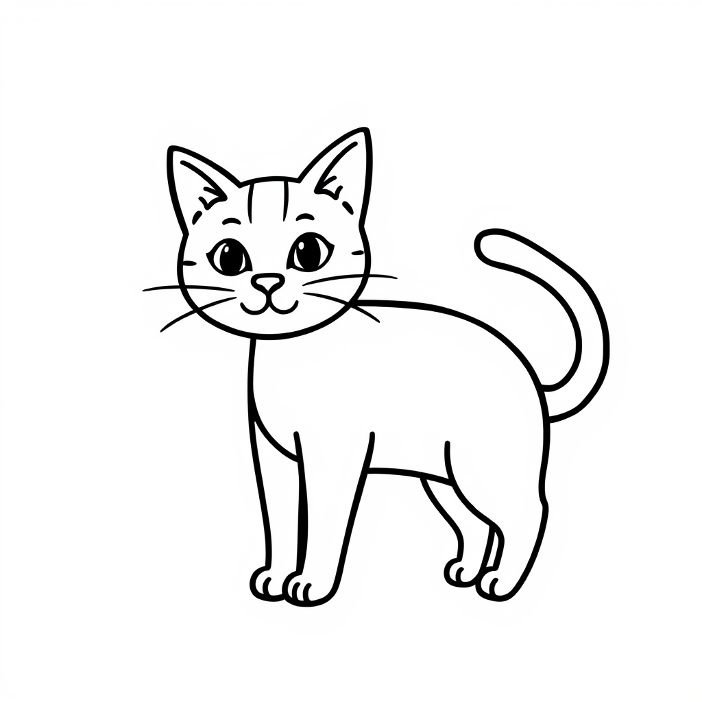 Kattenvriendjes Kleurplaat