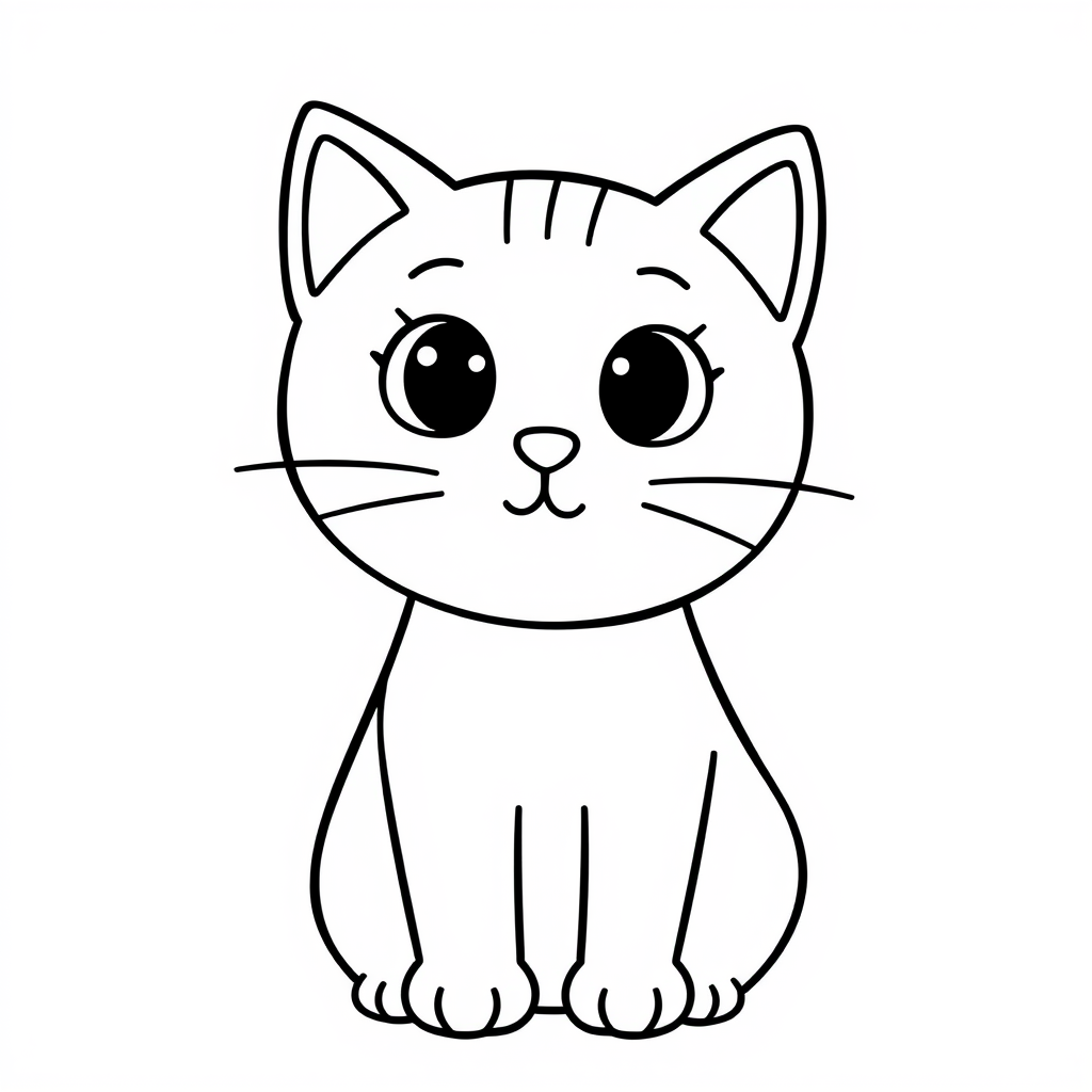 Katten Kleurplaat
