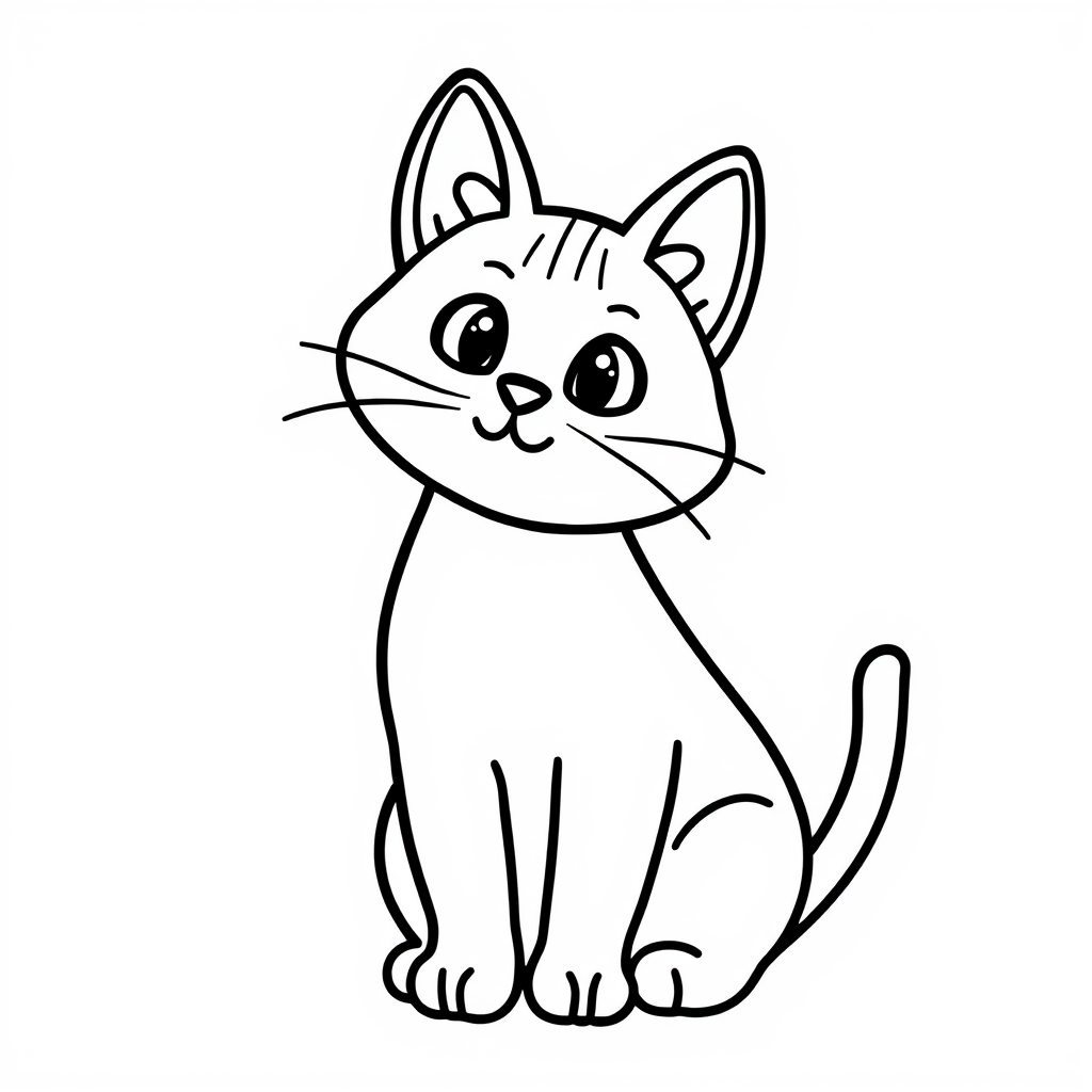 Kattenvriendjes Kleurplaat