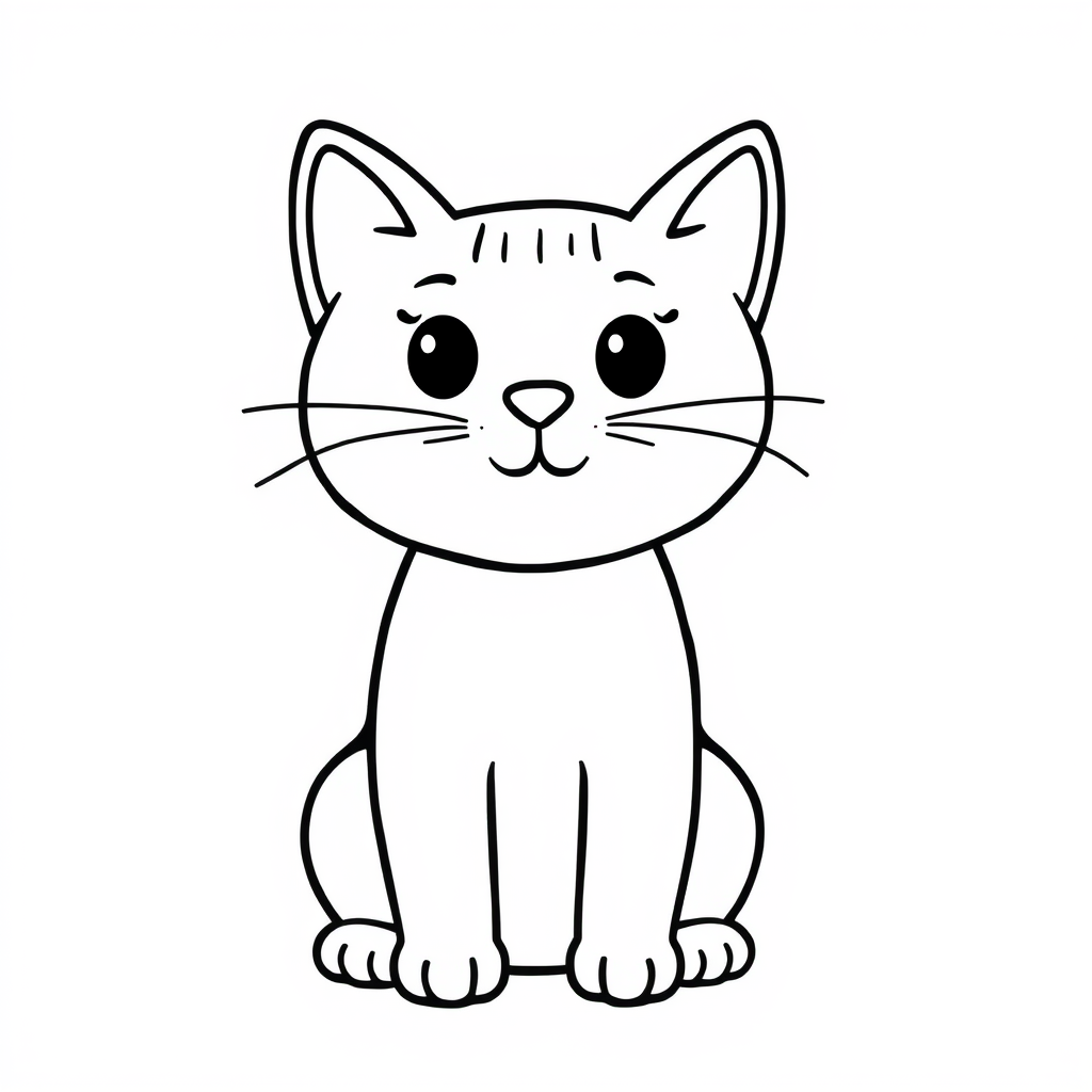 Kattenkleurplaat