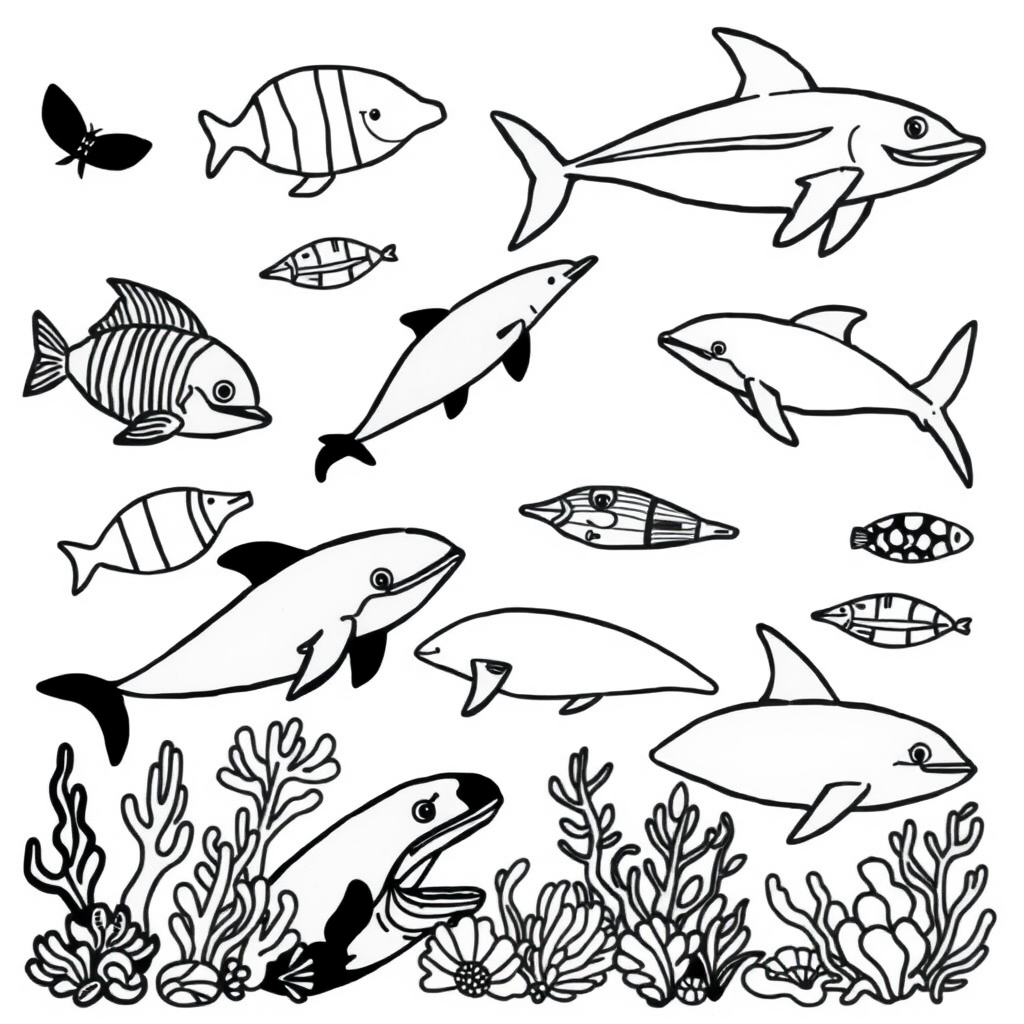 Dieren van de Onderwaterwereld