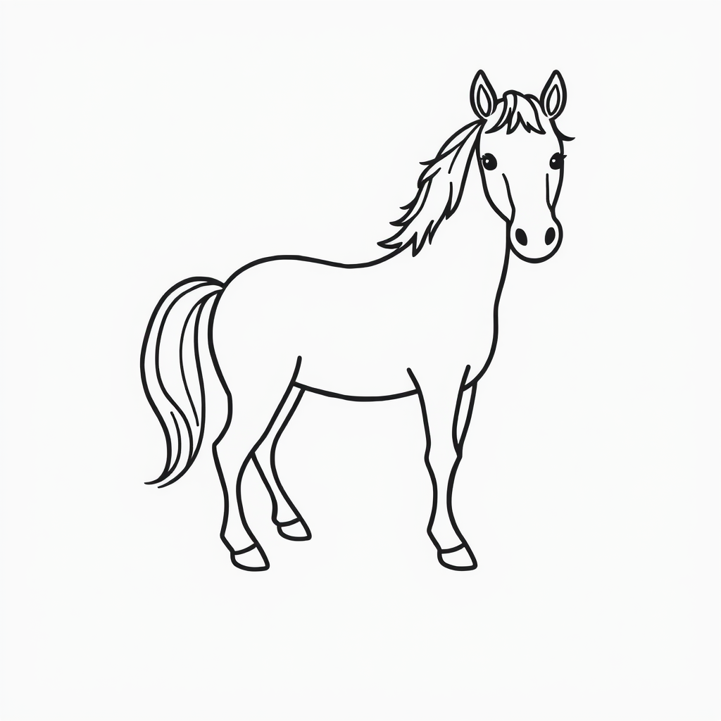Paardenkleurplaat