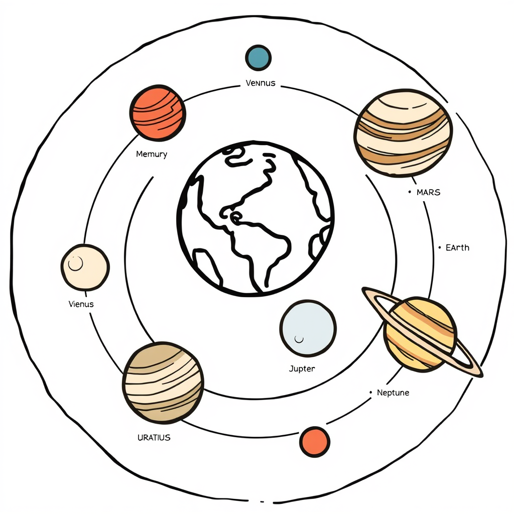 De Planeet-Vriendjes Kleurplaat