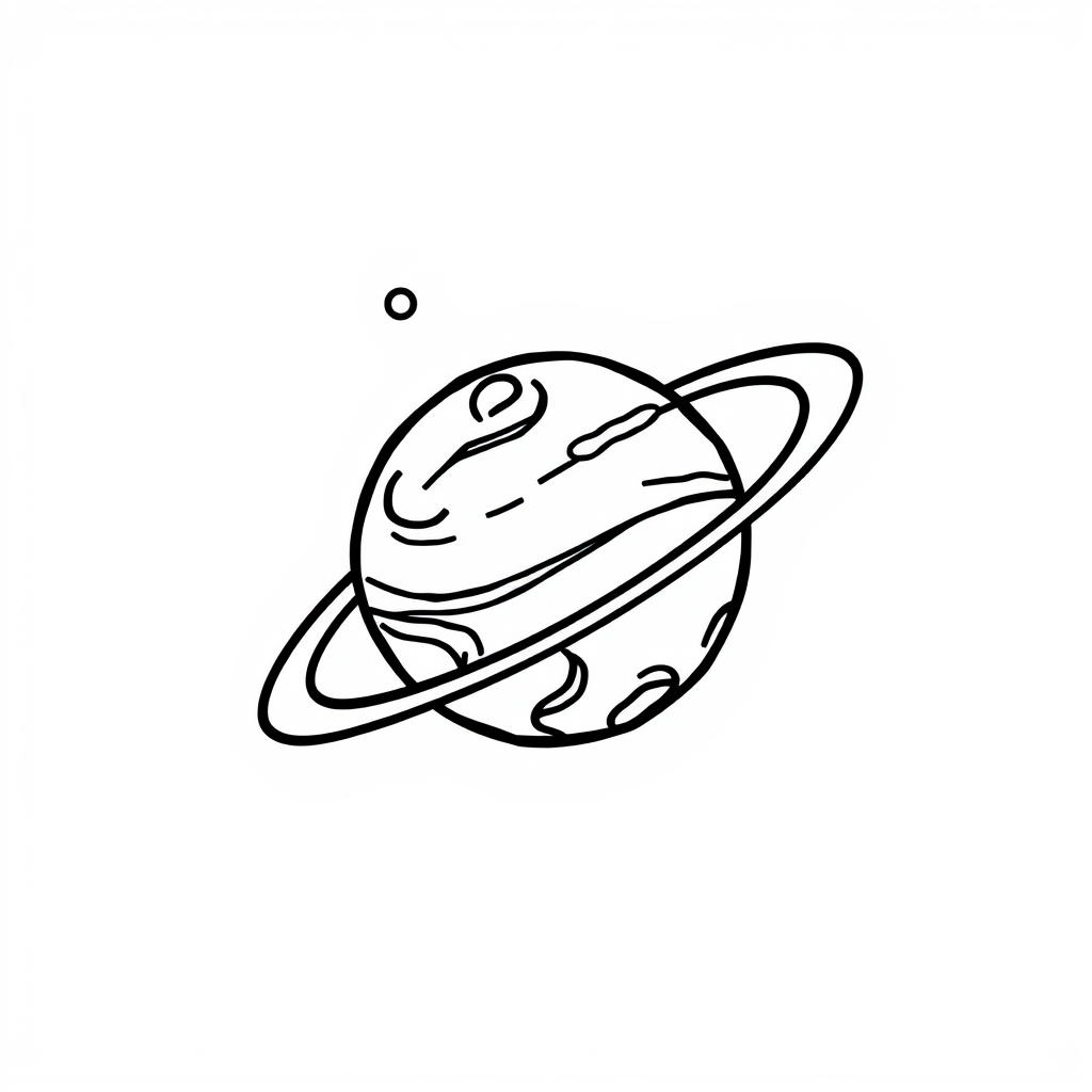 Planeten Kleurplaat