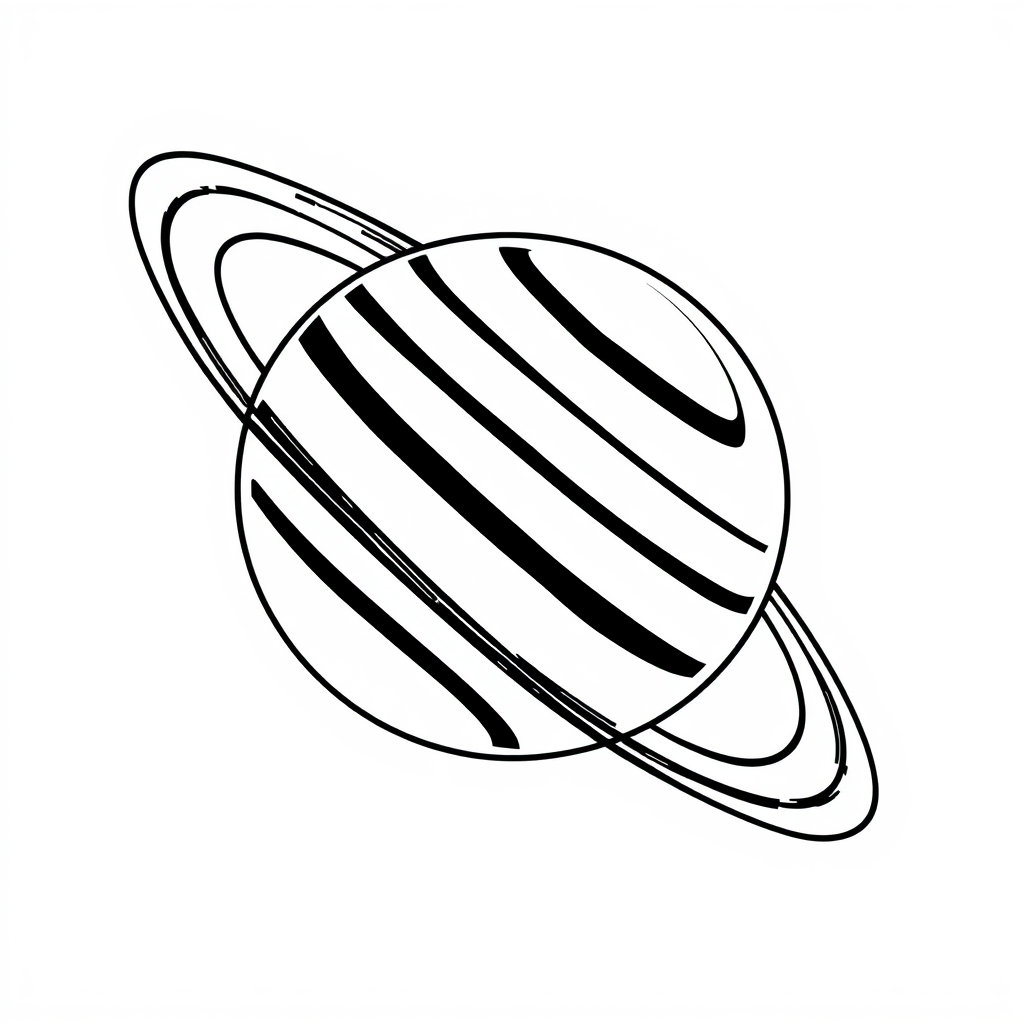Planeten Kleurplaat