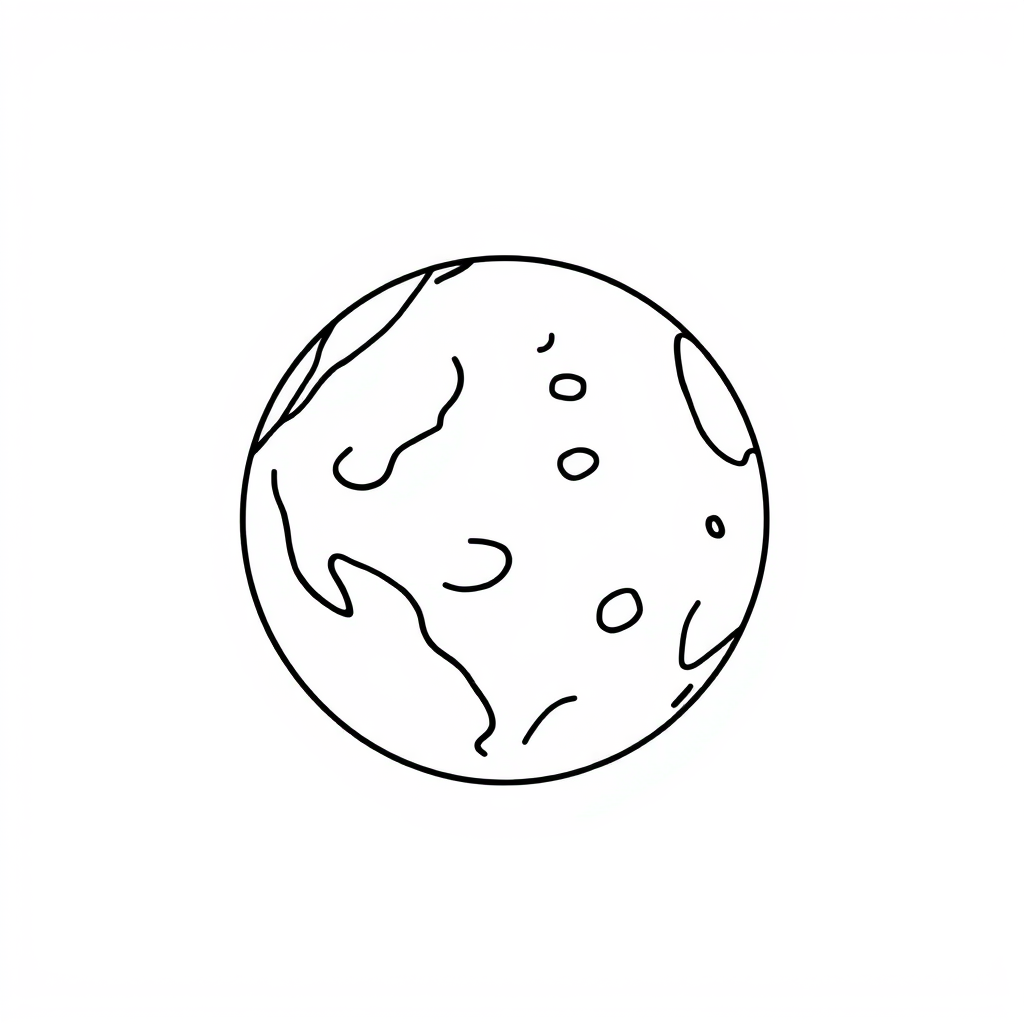 Planeten Avonturen Kleurplaat