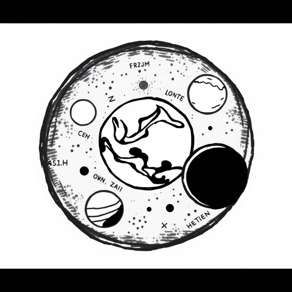 Kleurplaat van de Planeten