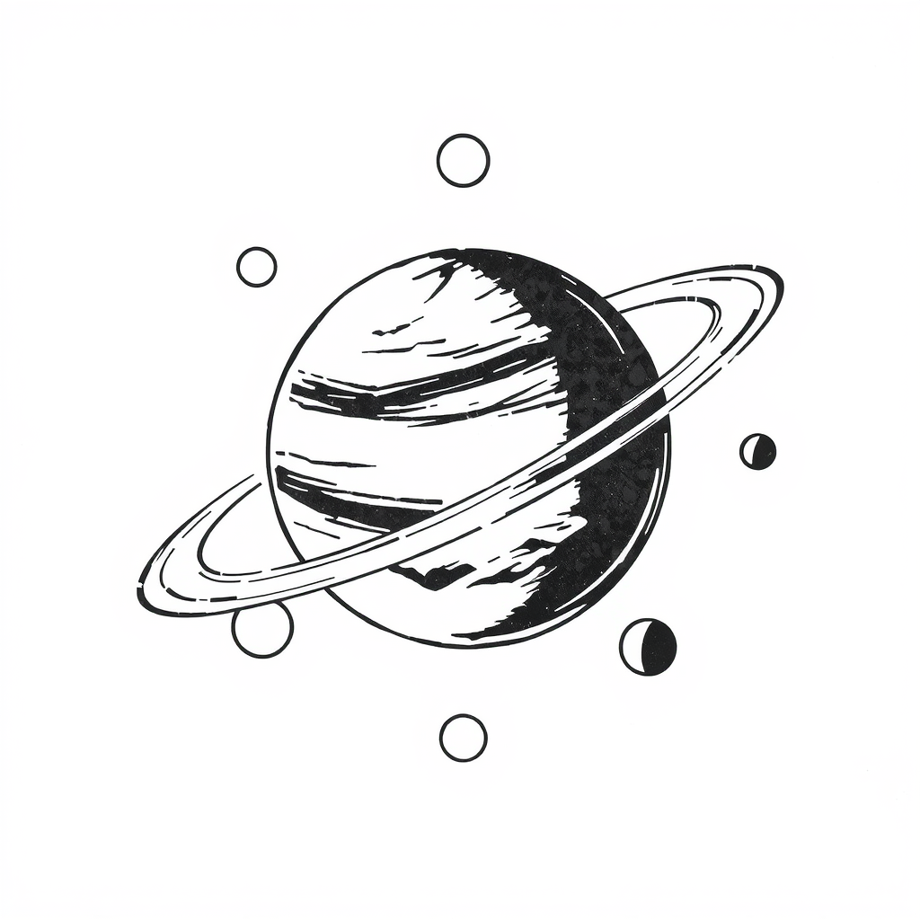 Kleurplaat van de Planeten