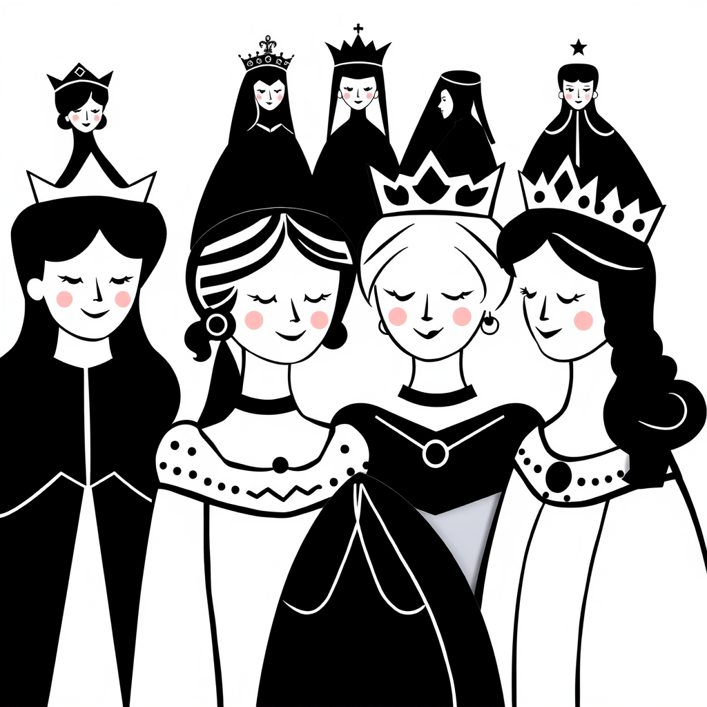 Prinsjes en Prinsessen Kleurplaat