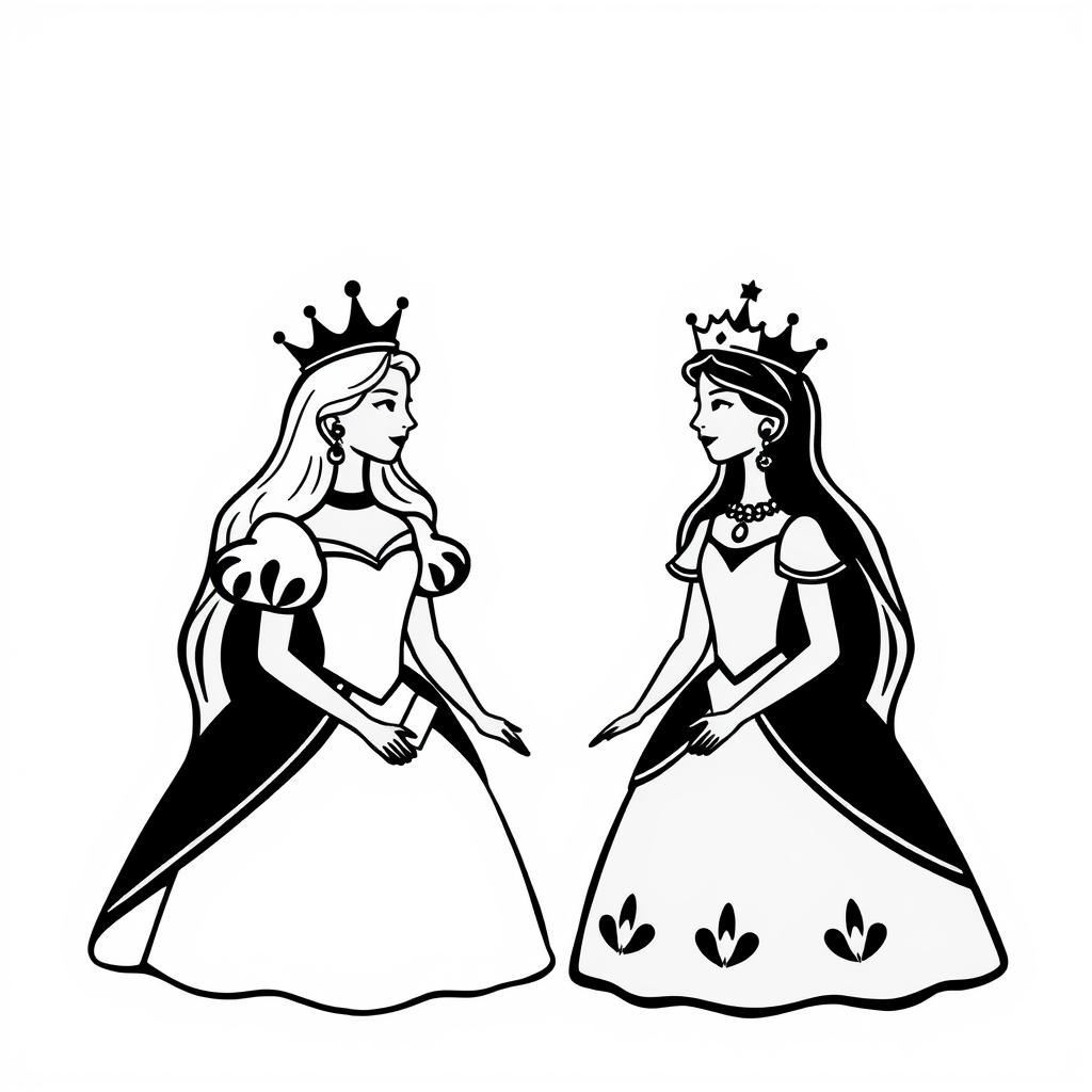 Prinsen en Prinsessen Kleurplaat