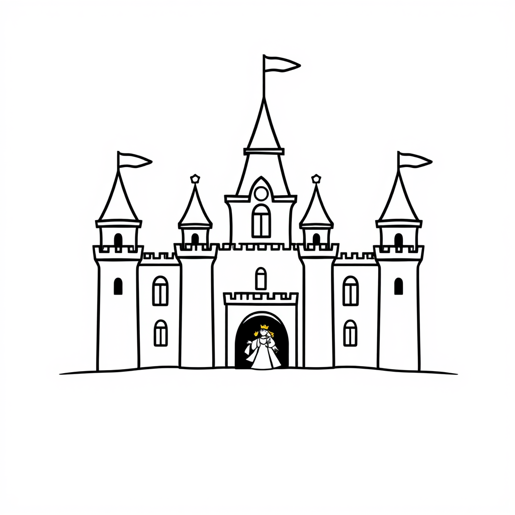 Prinsen en Prinsessen Kleurplaat