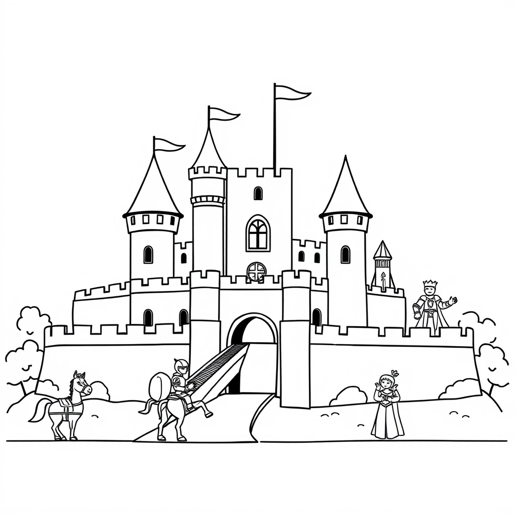 Prinsjes en Prinsessen Kleurplaat
