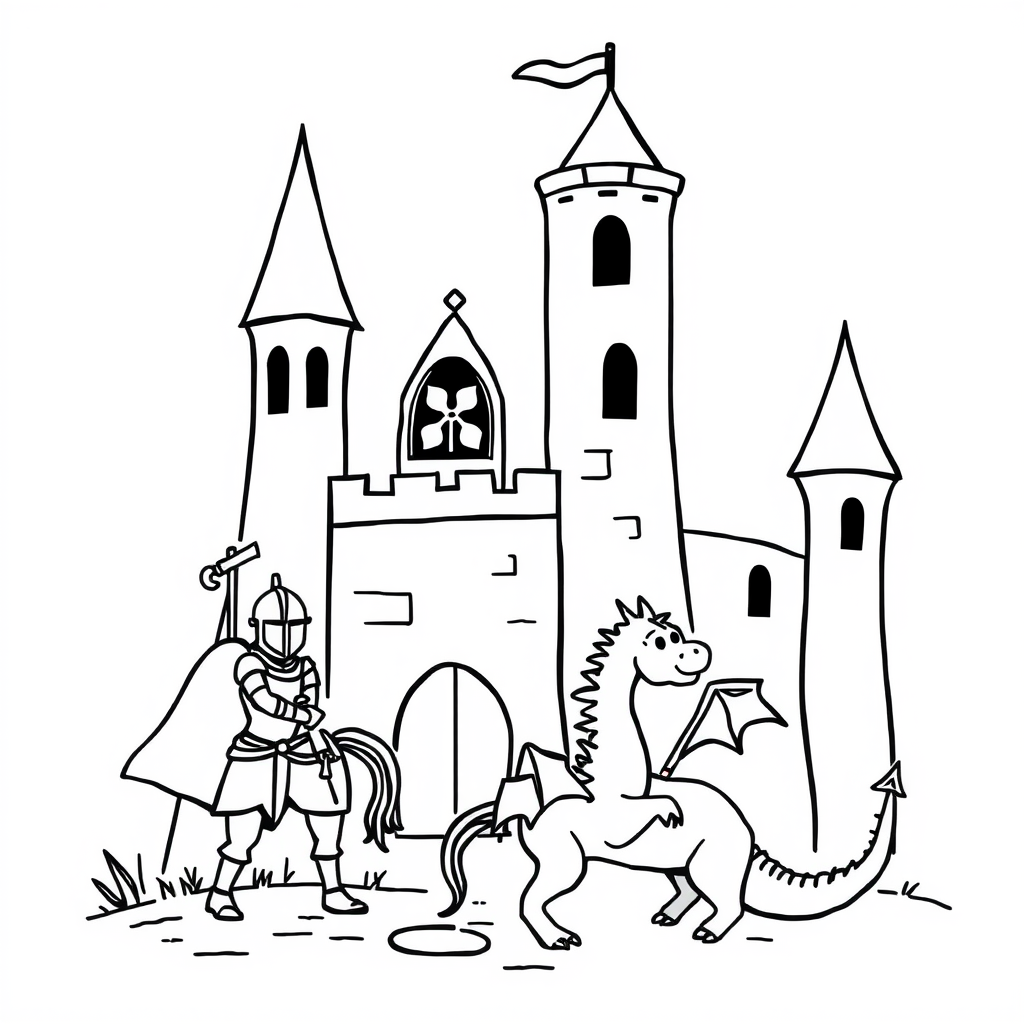 Ridder-verhaal Kleurplaat