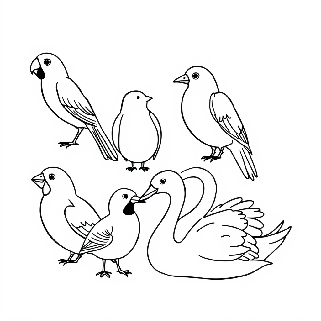 Vogels in kleuren