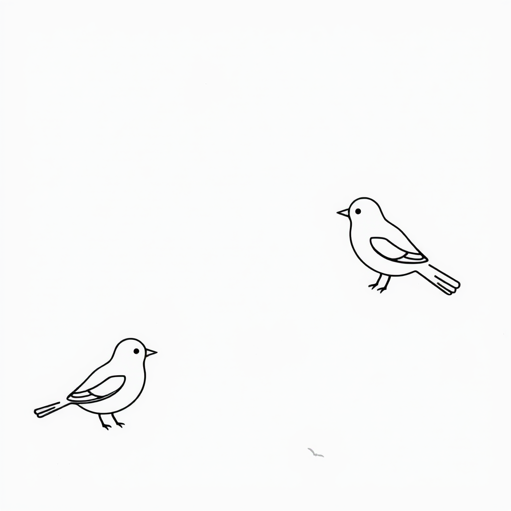 Vogels Kleurplaat