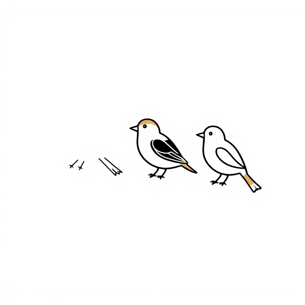 Vogels Kleurplaat