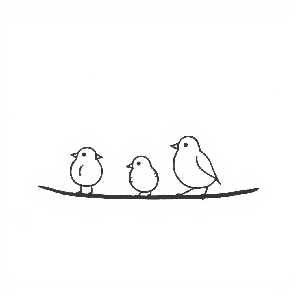 Vogels Kleurplaat