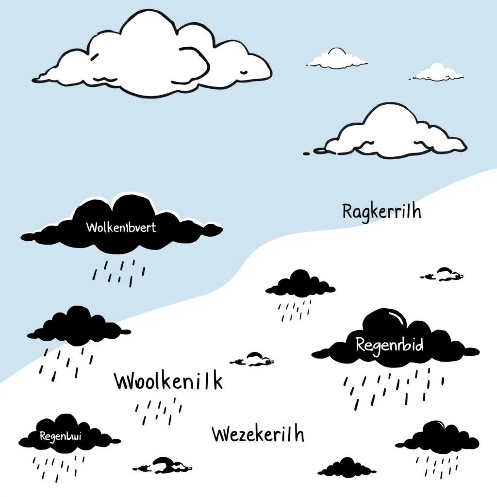 Wolkjes en Wouden Kleurplaat